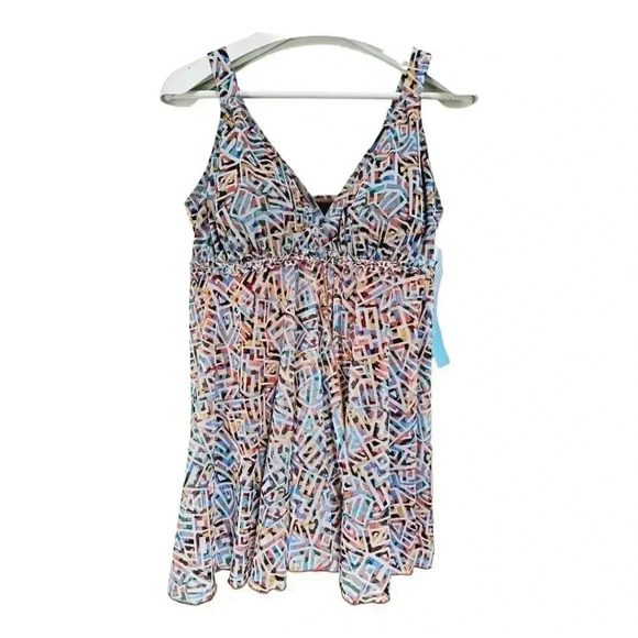 A shore Fit NWT 16w skirted slimming swimsuit - Picture 1 of 10